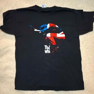 Vintage Y2k The Who Shirt Men's Size L 2004 Union Jack Flag Rock Band Music